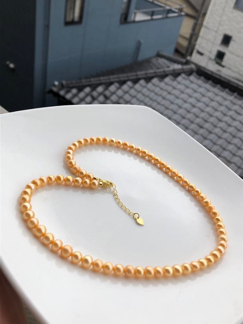 淡水無核ネックレス　ハンドメイド