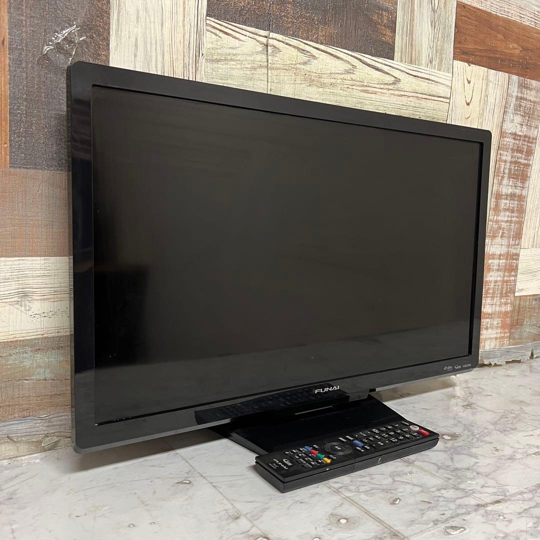 即日受渡❣️全国送料込3年前購入フナイ 24V型 2チューナー搭載。裏番組録画可能