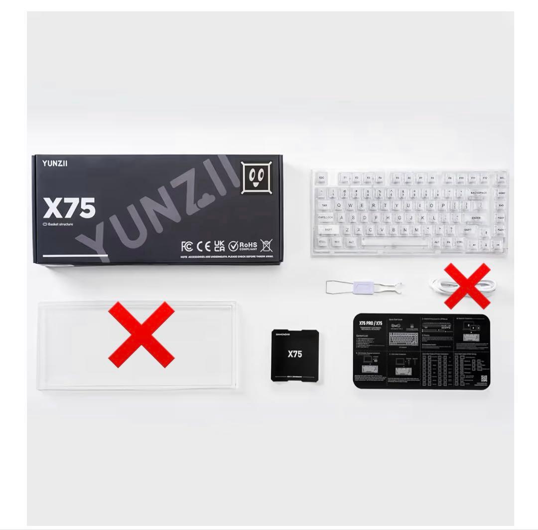 【Leehz 】YUNZII X75 PRO 82キーワイヤレス