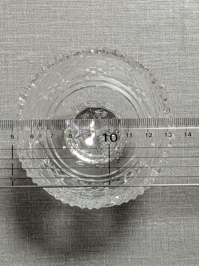 新品　佐々木ガラス クリスタル和食器 高台　珍味入れ 風雅 ５客セット箱入