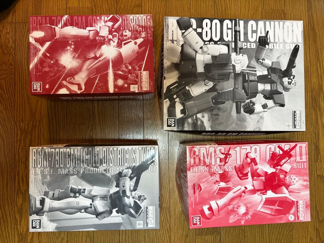 プレバン限定ジム4機セット（ジムコマンド・ジムキャノン・ジム寒冷地・ジムII）