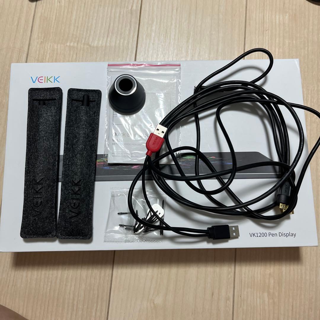 液晶タブレット　液タブ　VEIKK VK1200 pen display