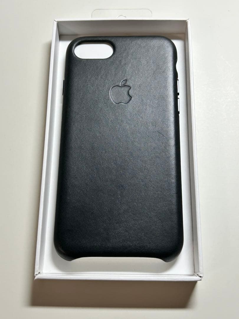 【美品】純正 iPhone 7 / 8 / SE レザーケース・ブラック③