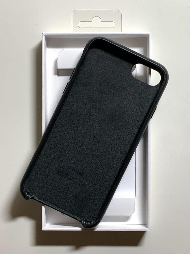 【美品】純正 iPhone 7 / 8 / SE レザーケース・ブラック③