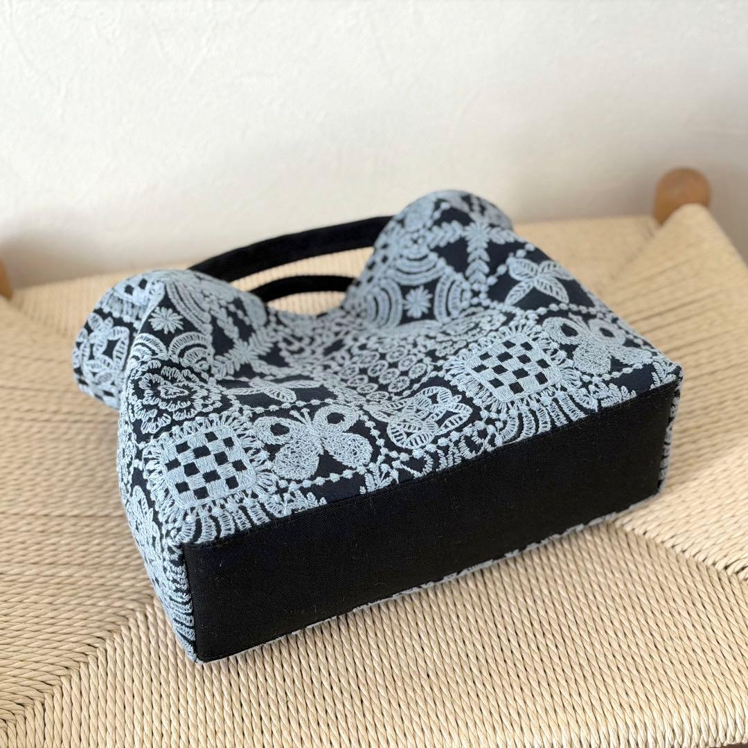 ⚮̈ミナペルホネン　forest tile navy ヌッピバッグ