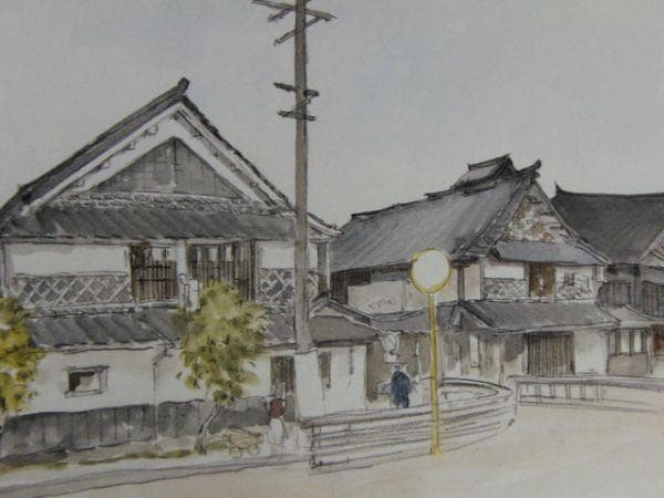 向井　潤吉、出雲今市（島根県）、希少な画集より、状態良好、新品高級額