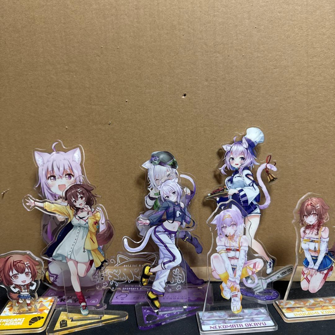 ホロライブ 猫又おかゆ 戌神ころね アクスタセット キーホルダーセット