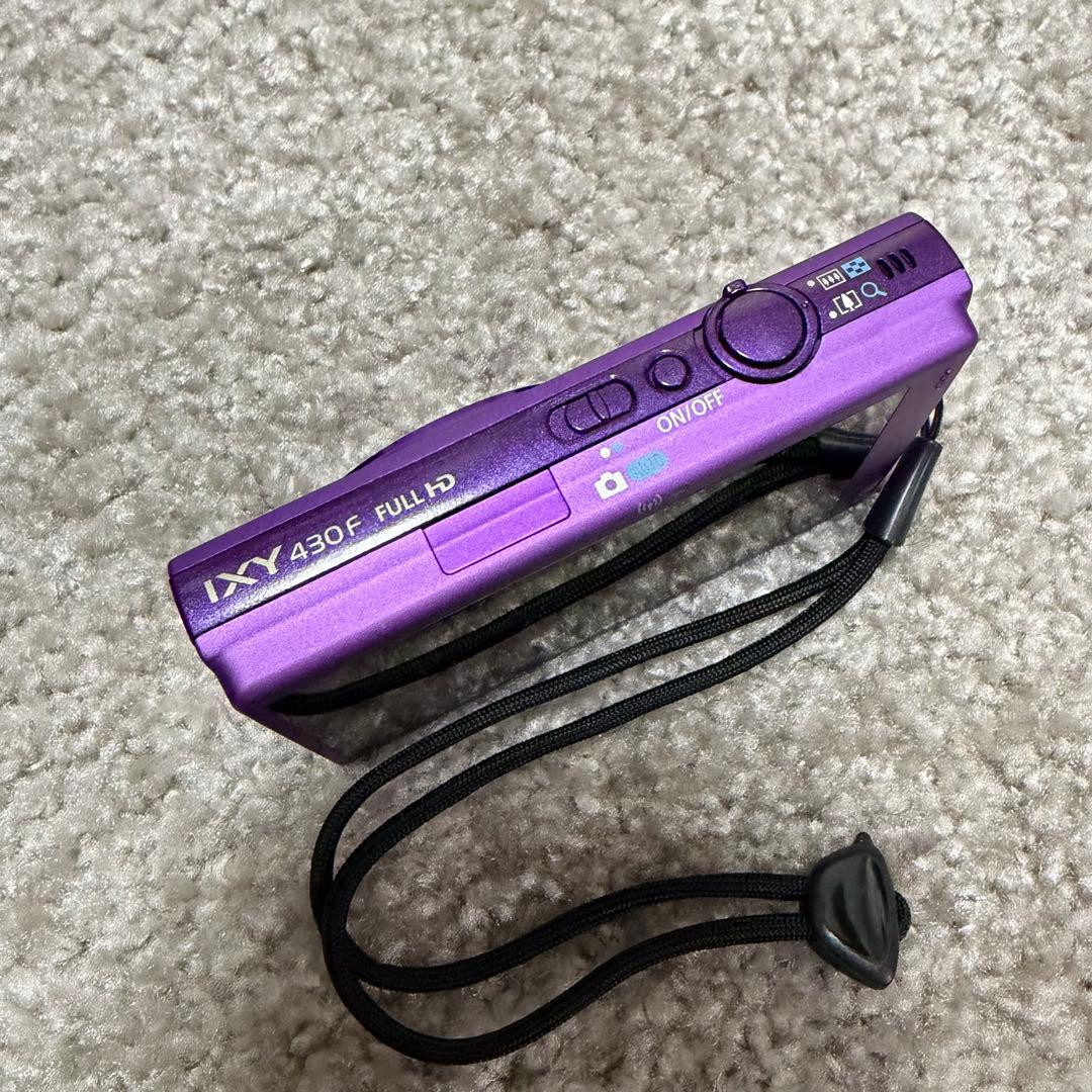 Canon キャノン IXY 430F パープル デジカメ 動作確認済み