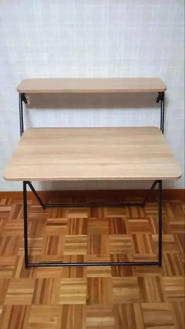 サンワサプライ　折りたたみデスク 棚付き（100-DESKH060M）