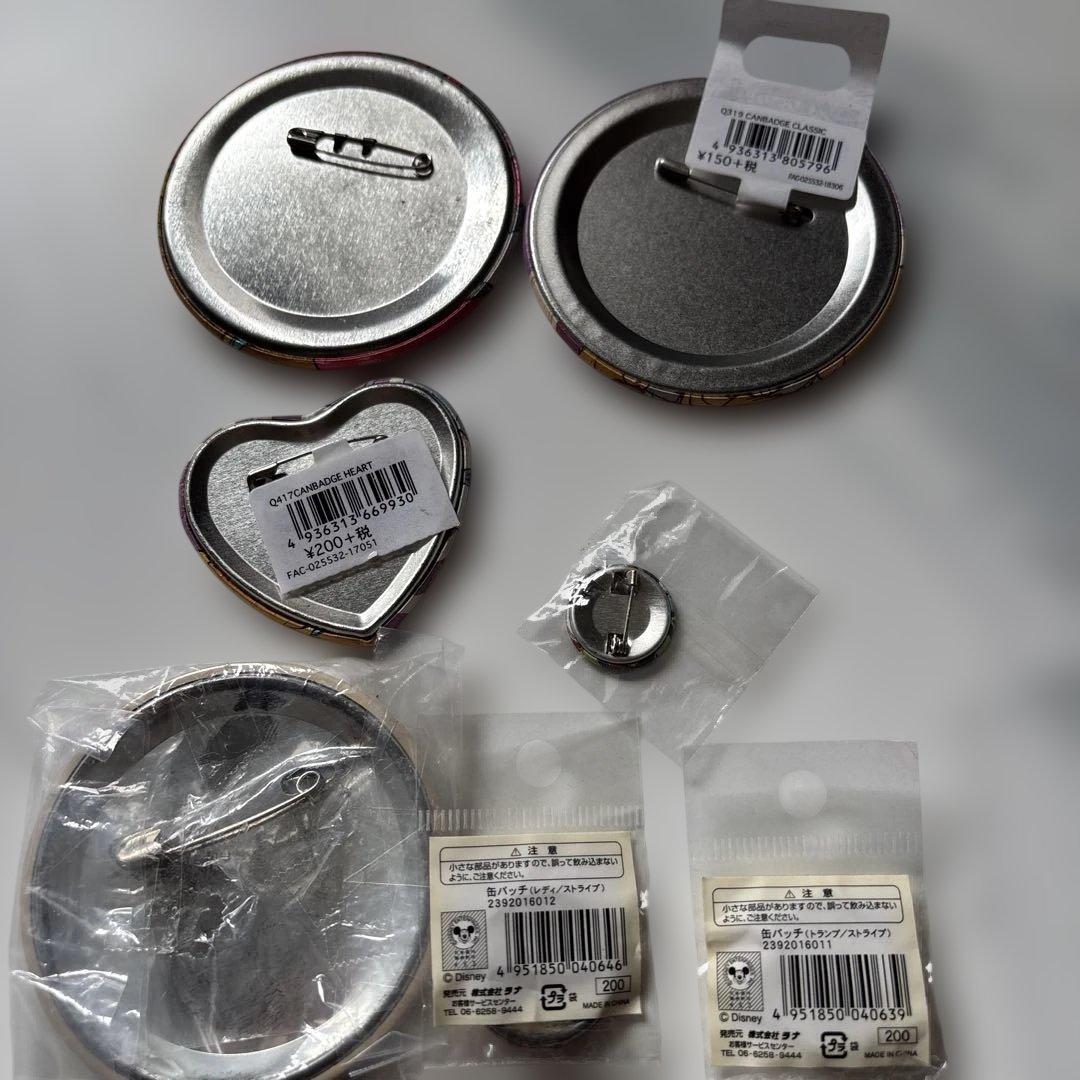 ディズニーストア レディとトランプ バッジセット 7個まとめて