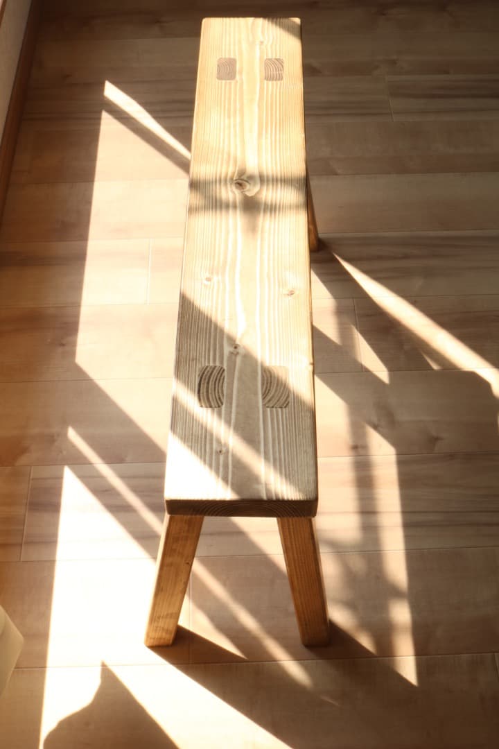 ソファ・ベンチ WHITE_WOOD_BENCH #4