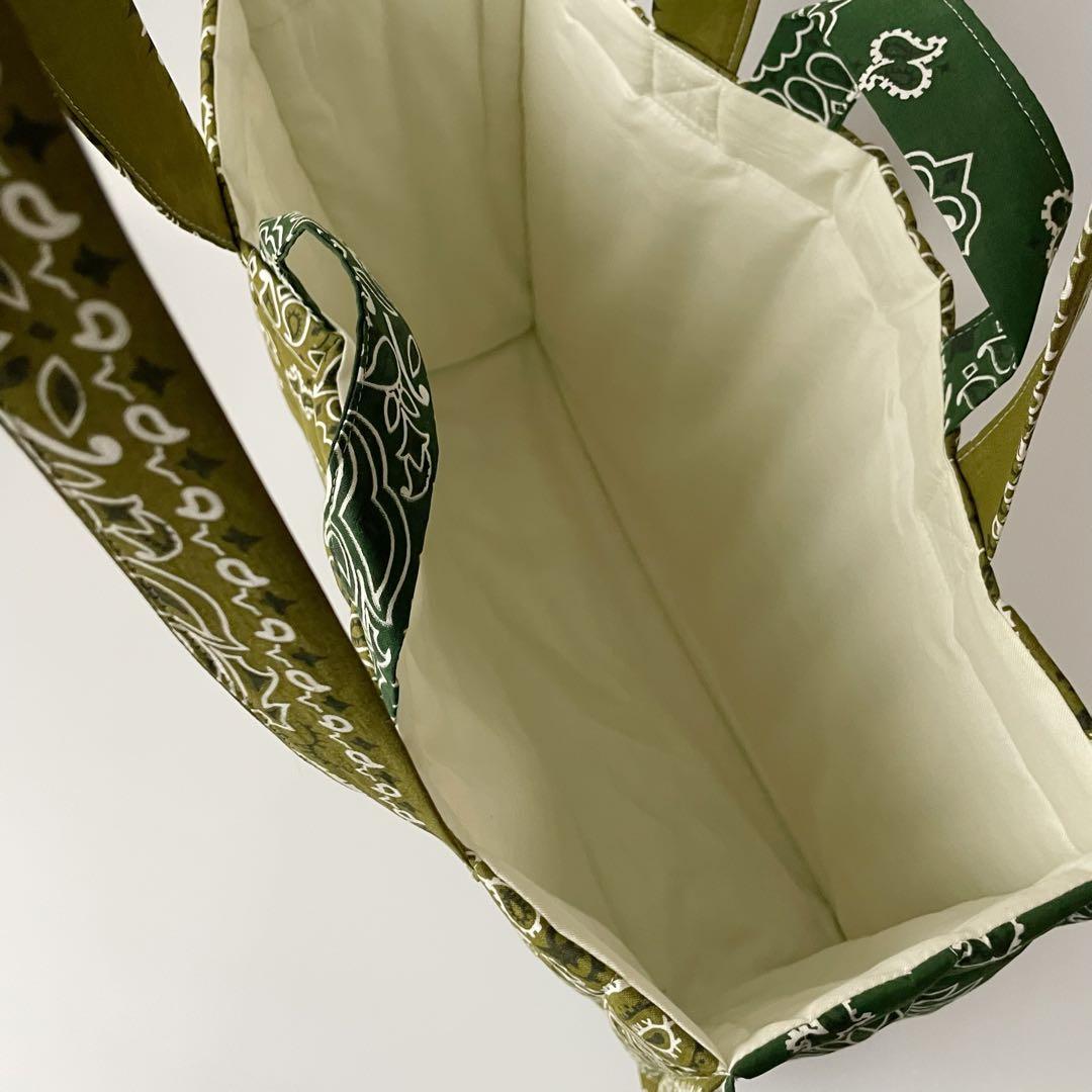 リクエスト様　ご確認用ページ　キルトビッグトート　オリーブ×グリーン