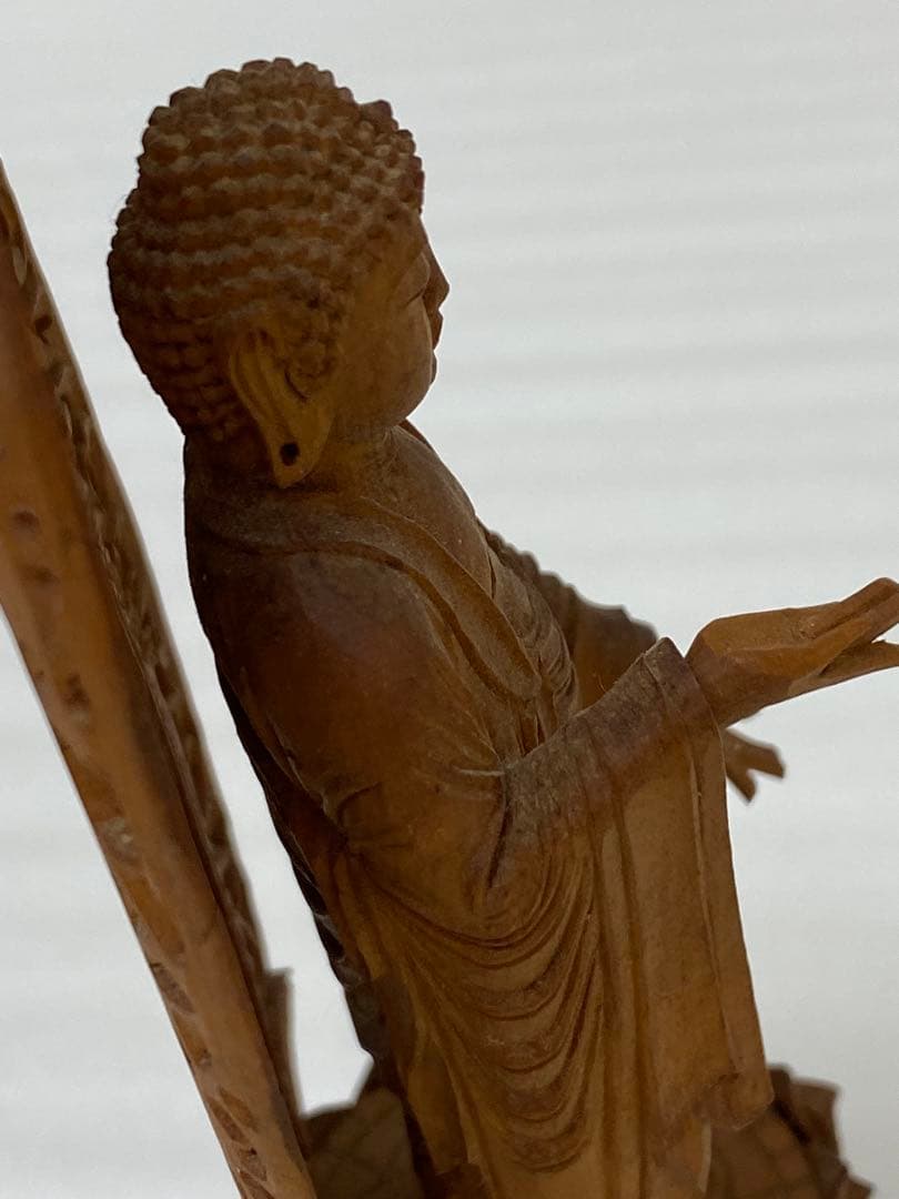 3-1944 阿弥陀如来立像　木彫り仏像