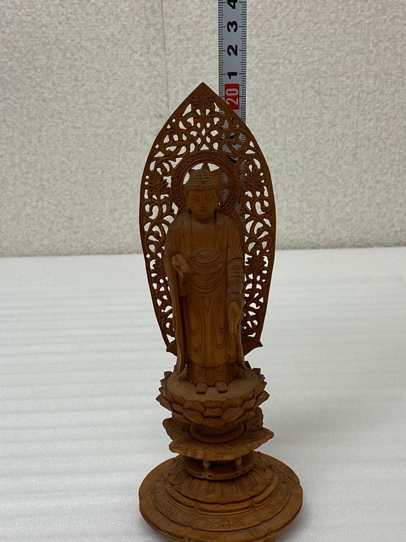 3-1944 阿弥陀如来立像　木彫り仏像