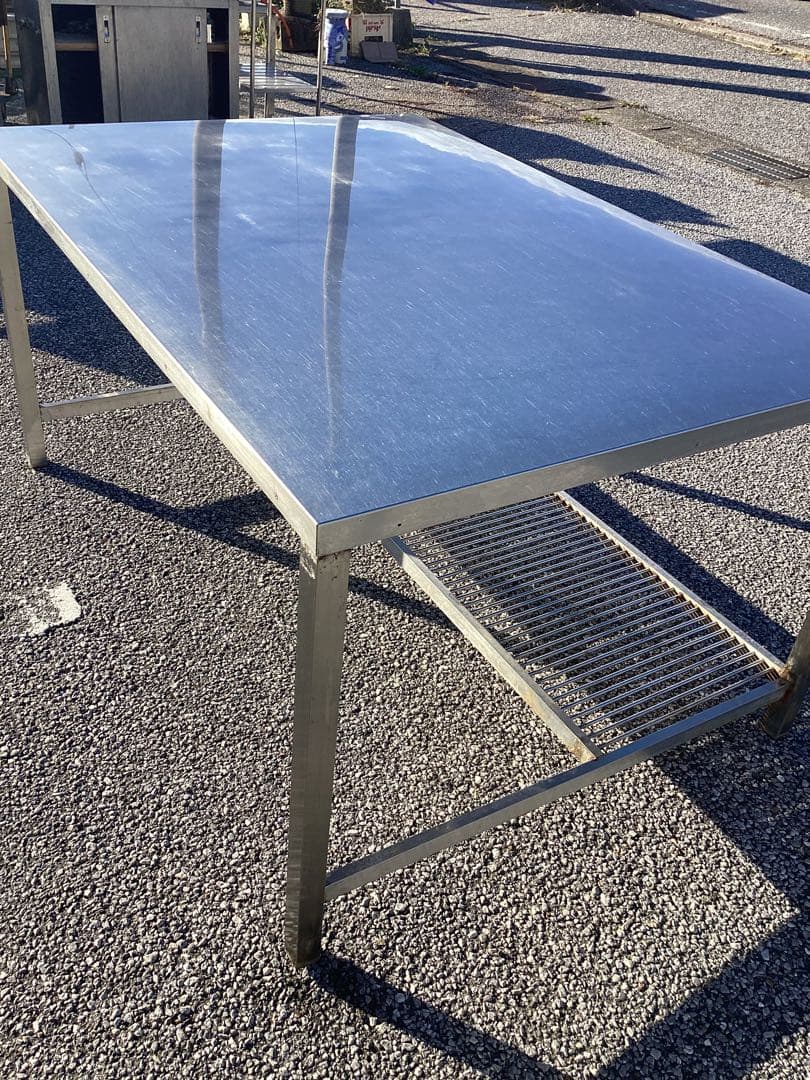 直接引取　千葉県鴨川　ステンレス作業台 大きめ　作業台　厨房　業務用
