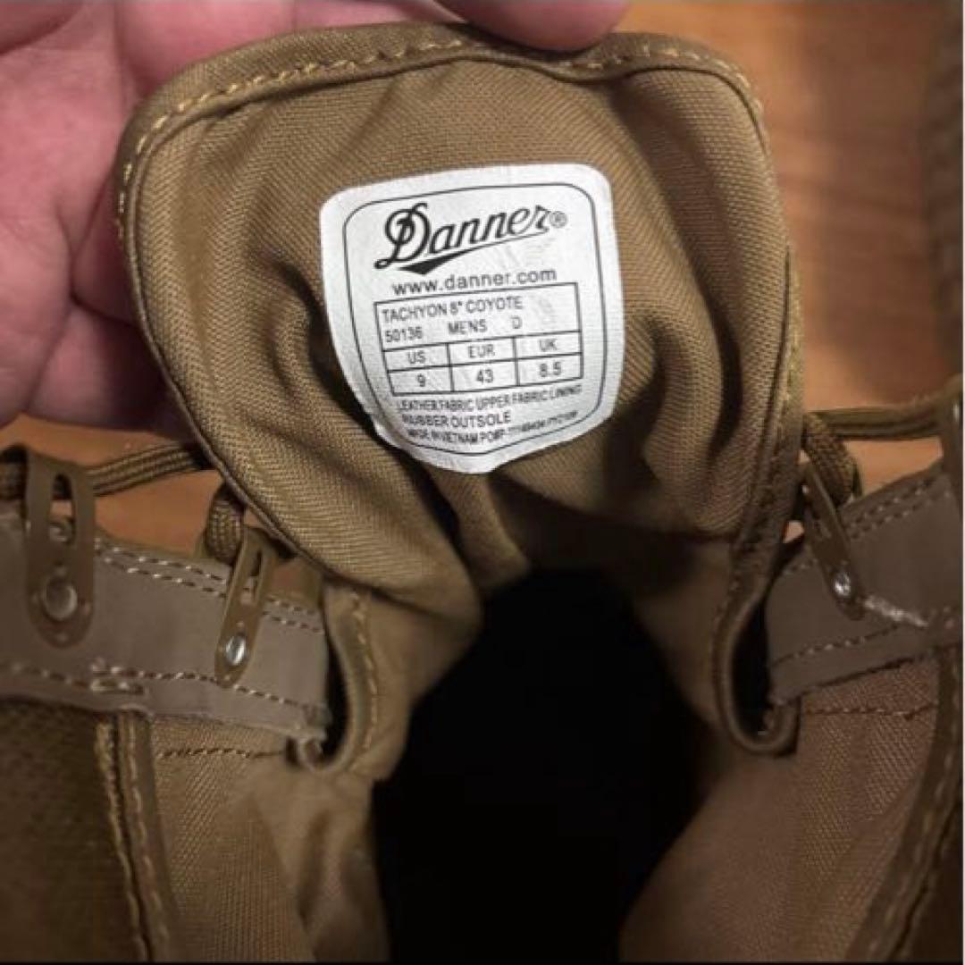 米軍　実物 DANNER TACHYON COYOTE 8 ブーツ　27cm