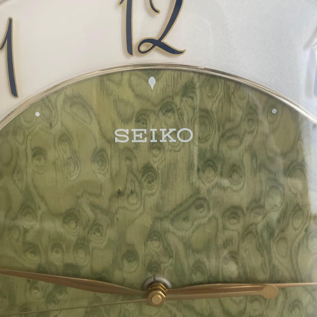 【美品】SEIKO PREMIUM 電波時計　象嵌　掛時計