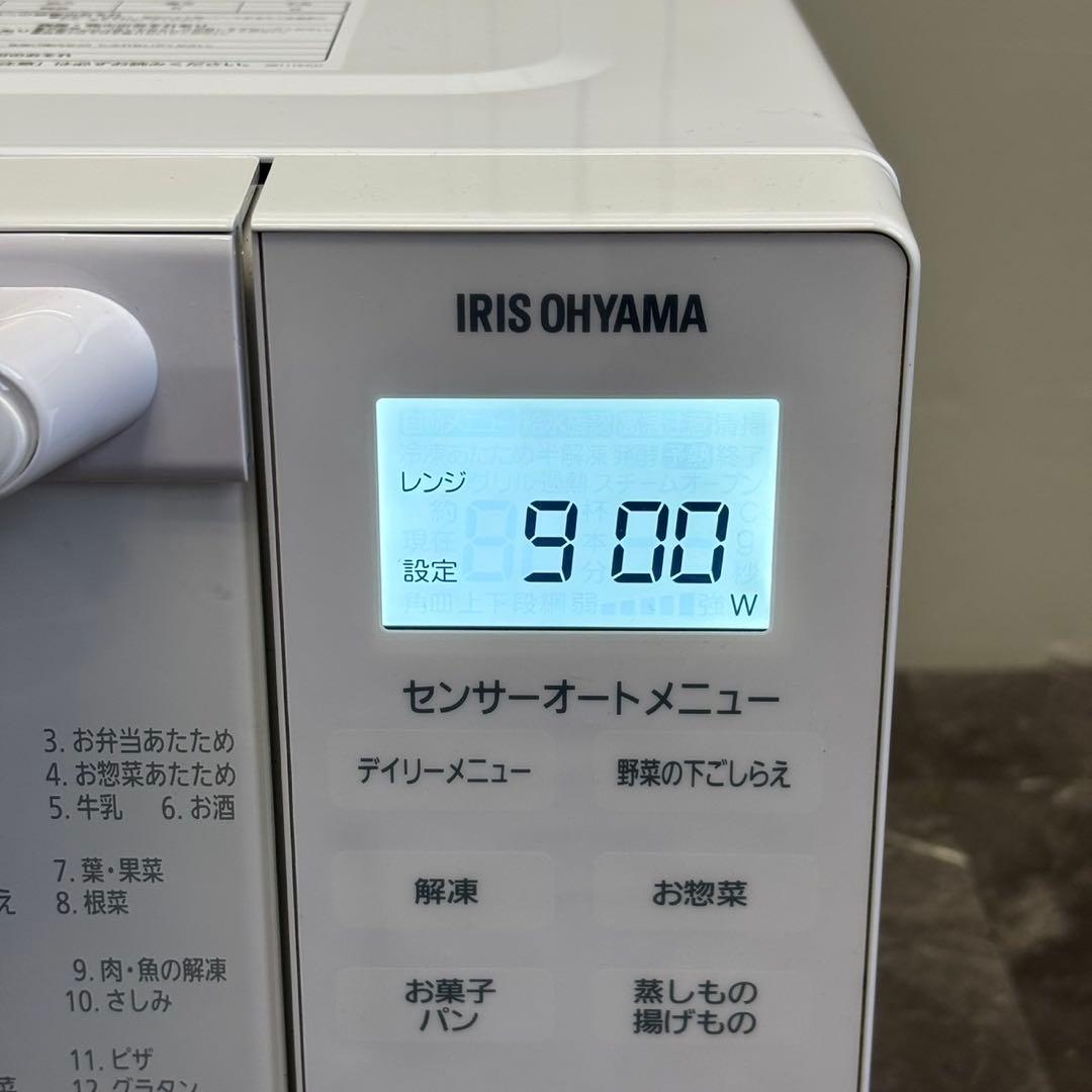＊動作良好 IRIS OHYAMA オーブンレンジ WLMO-F1801-W
