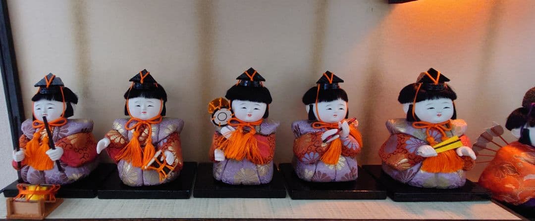 きめこみ雛十五人揃セット ケース入り 昭和レトロ