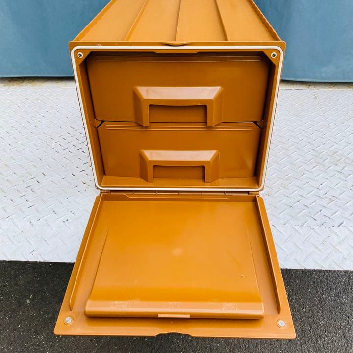 Tupperware スーパーチェスト 2段引き出し タッパーウェア ⑤