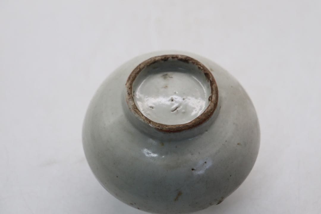 李朝　染付　油壺　アンティーク　送料込み1121
