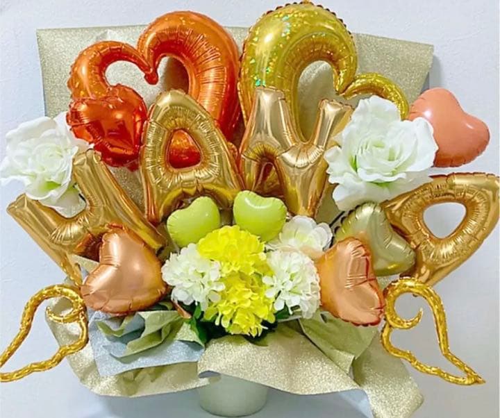 おむつケーキ　バルーン　バルーンギフト　生誕祭　開店祝い　誕生日　名入れ　推し