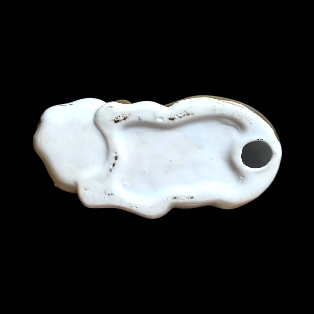 《レア》伊万里焼 陶器製 金彩色絵金襴手 親子眠り猫 ペア セット