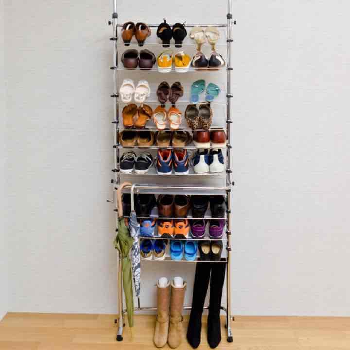 送料無料！つっぱり式 シューズラック