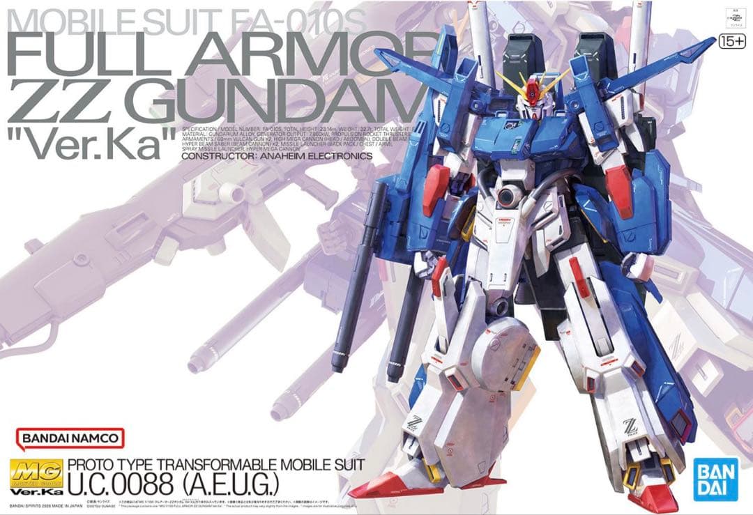 MG 1/100 フルアーマーZZガンダム Ver.Ka PMX-003 ジ・O