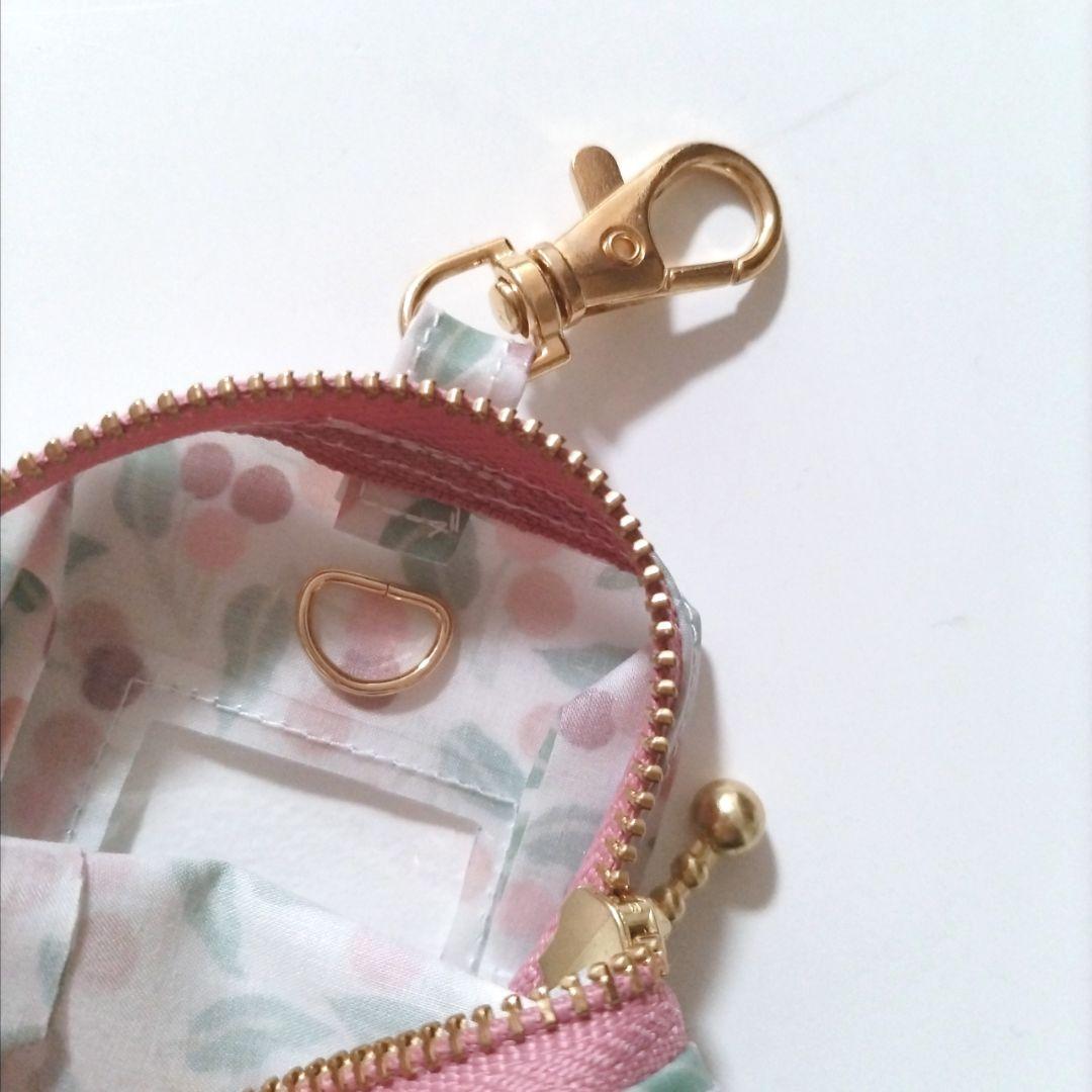 リバティ　GPSケース　撥水ラミネート スクエアポーチ　ハンドメイド