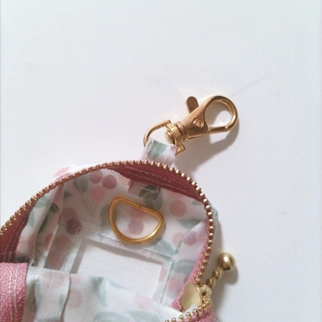 リバティ　GPSケース　撥水ラミネート スクエアポーチ　ハンドメイド