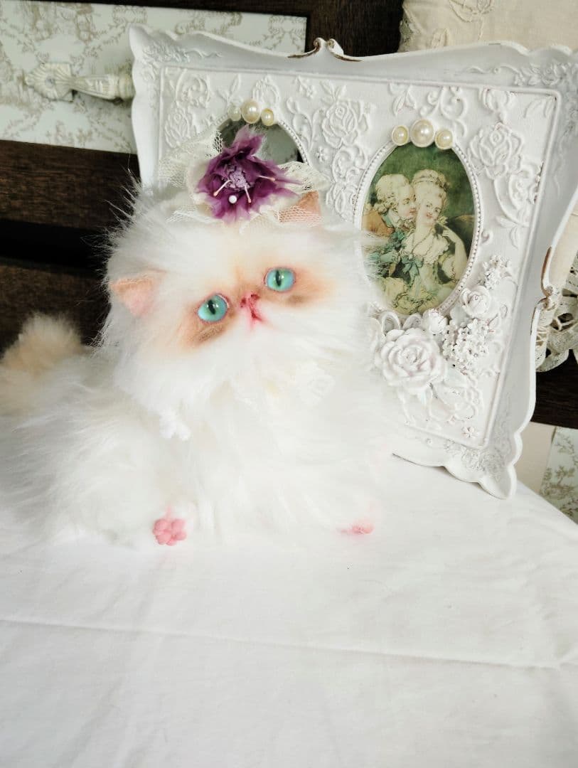 エキゾチックロングヘア♡綺麗な子猫ちゃん♡アートドール♡ぬいぐるみ♡