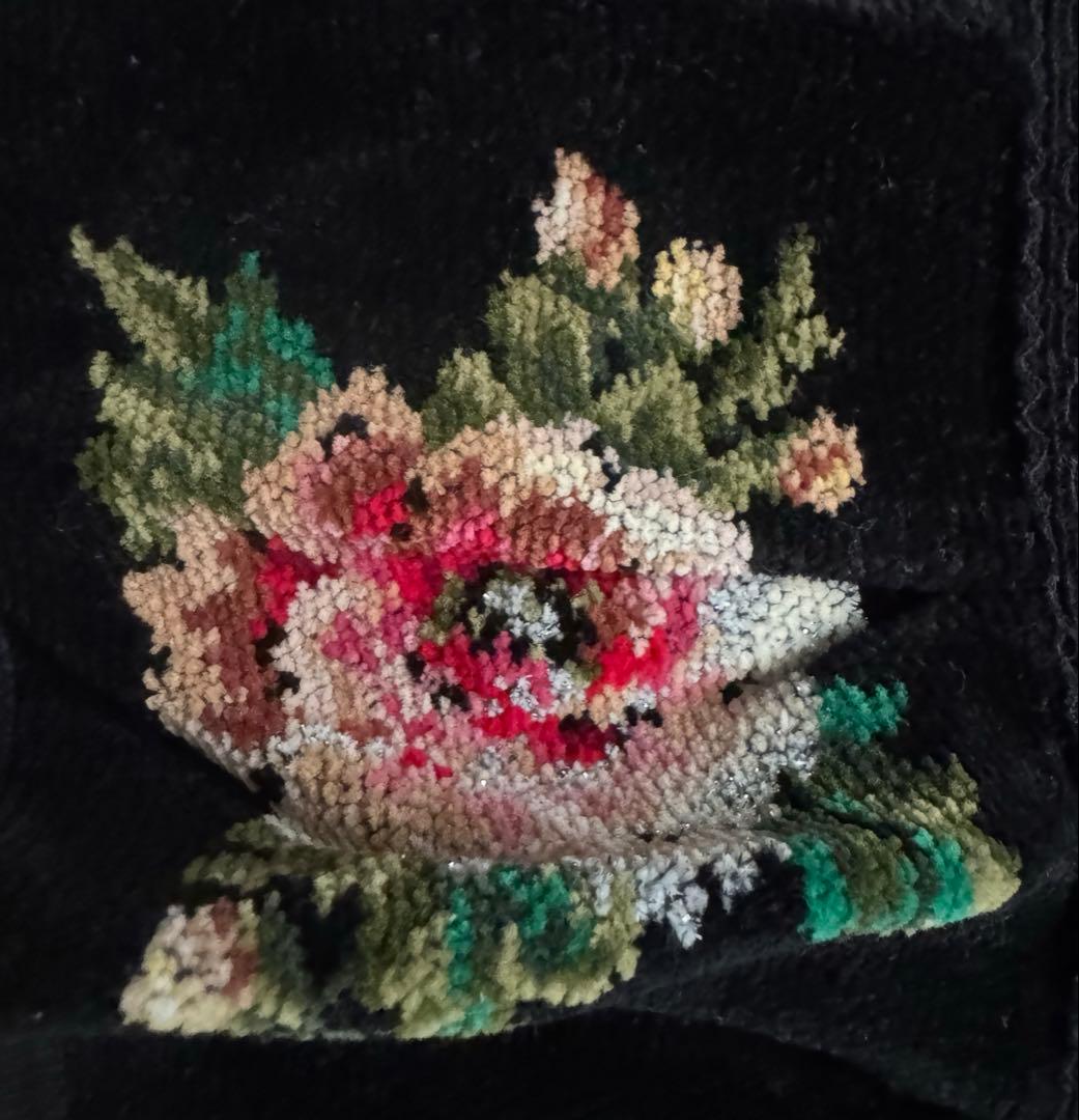 FEILER フェイラー 花柄刺繍 エプロン