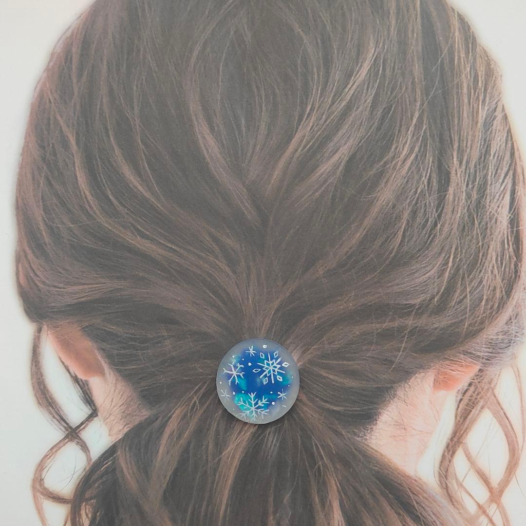 【934】ハンドメイド　レジン　ヘアゴム　ポニーフック