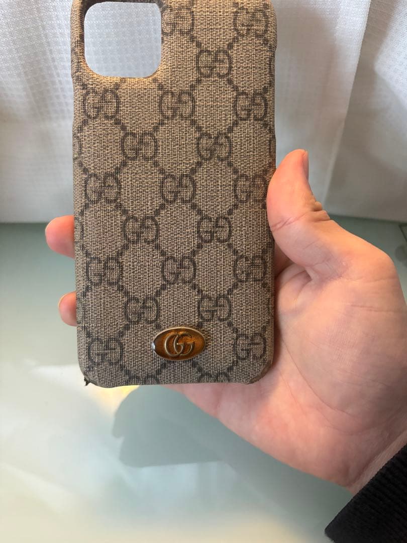 Gucci iPhoneケース スエード内張り 高級感 11ProMax