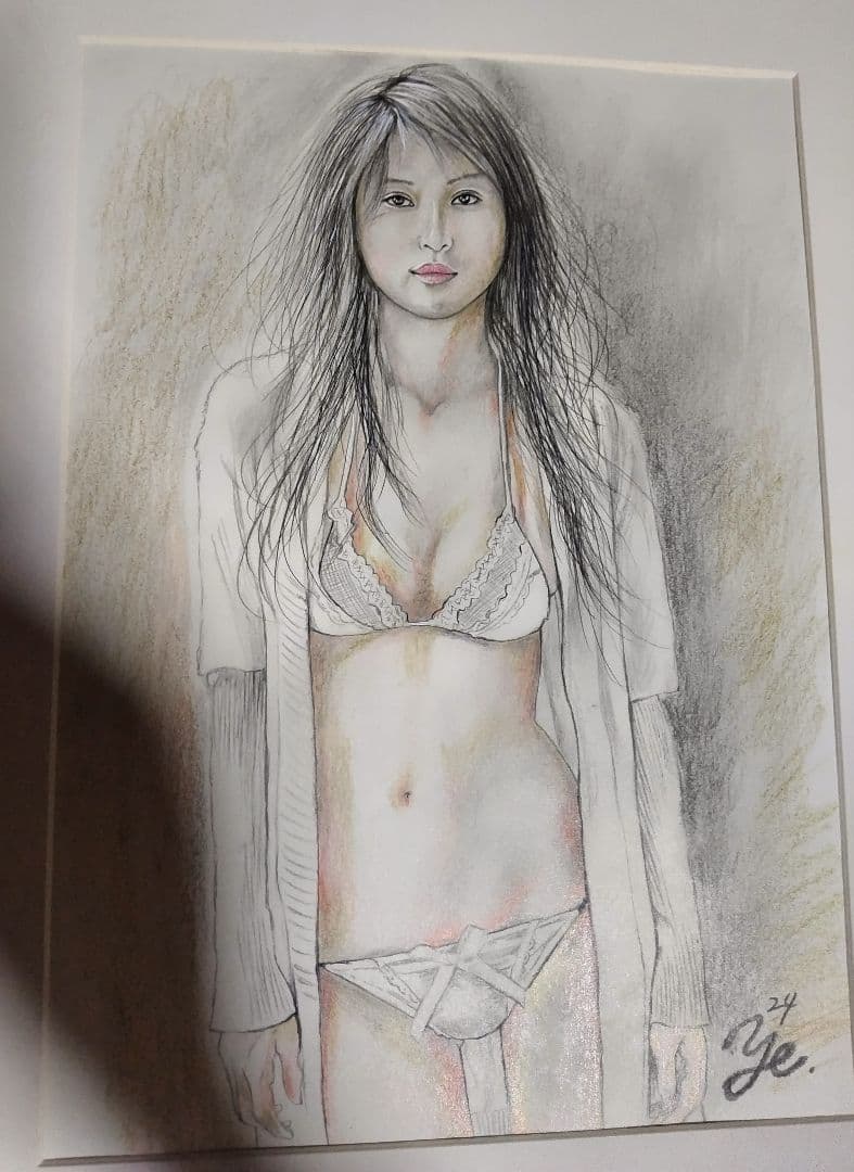裸婦、美人画、絵画4F、寝室M、山本英二、真作、肉筆・高塚省吾、森本草介。