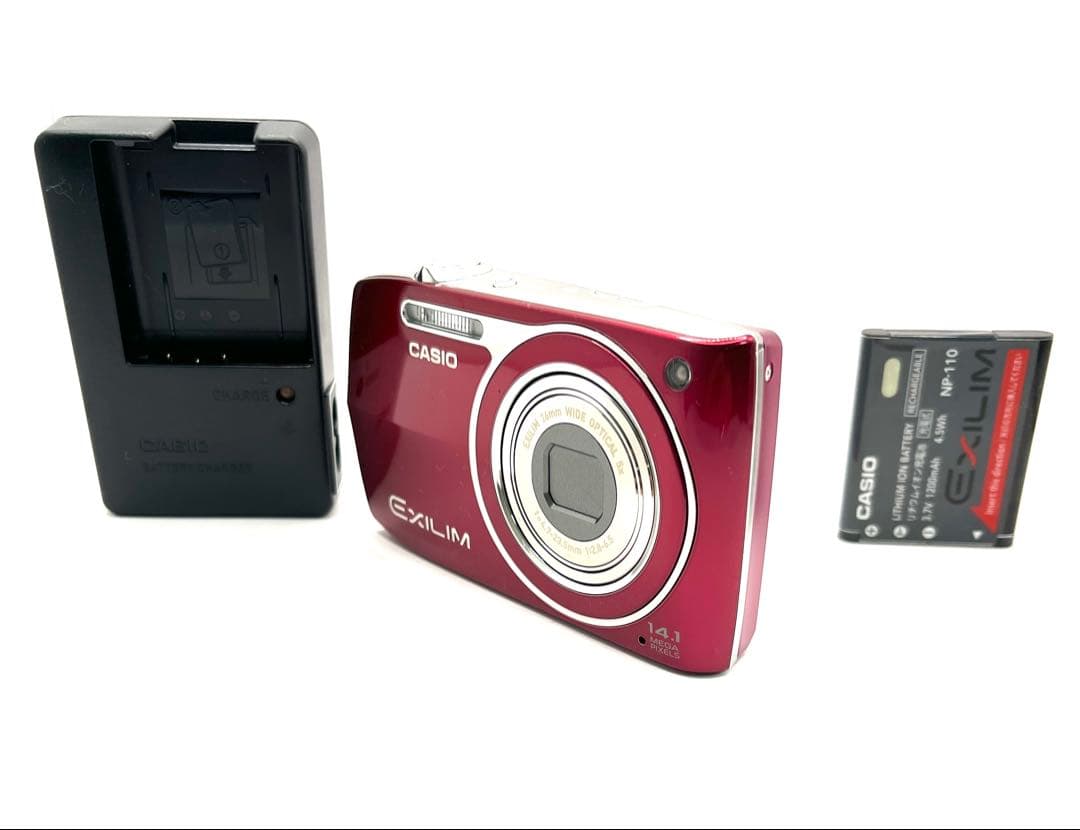 CASIO EXILIM コンパクトデジタルカメラ 赤