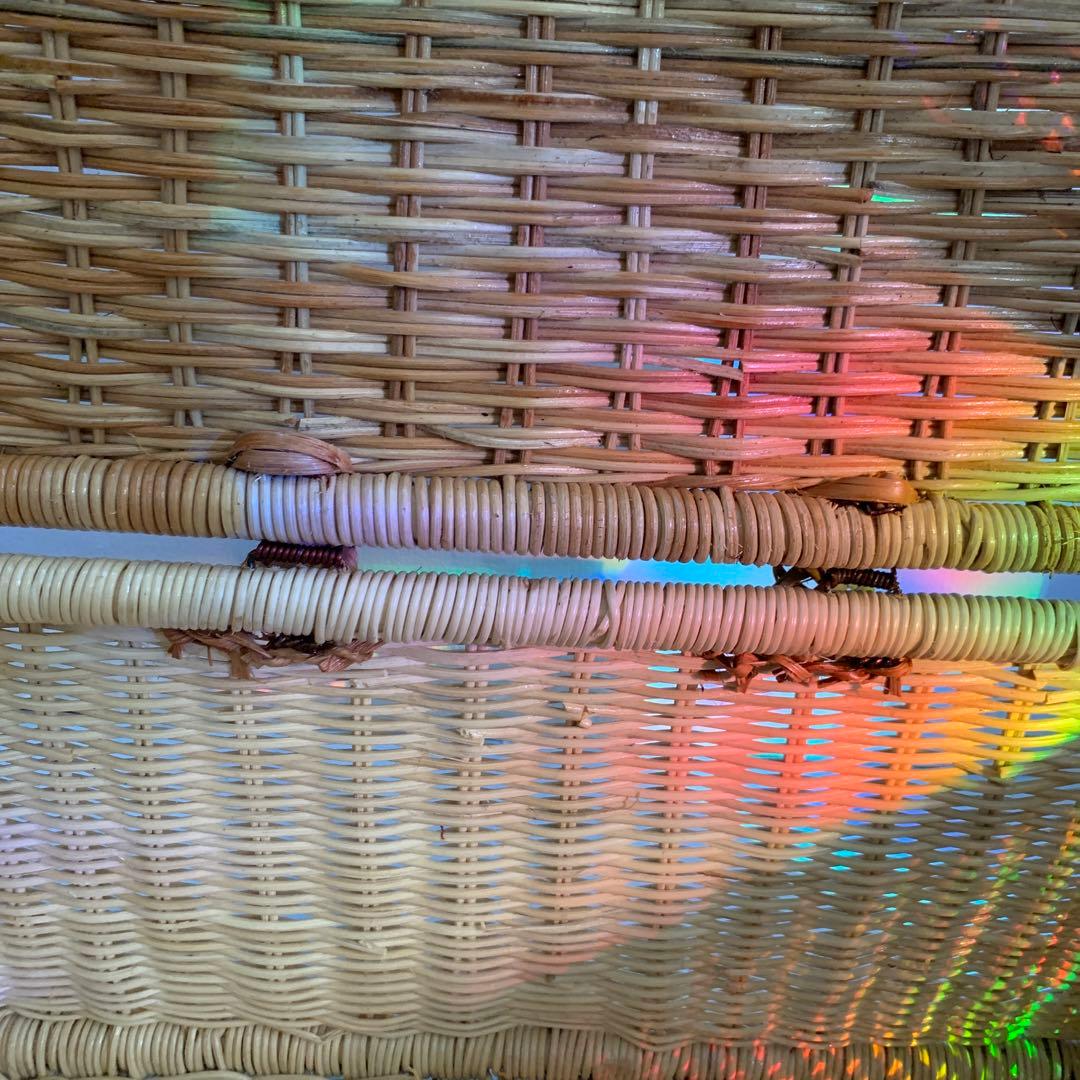 ラタン製 ペットキャリー カゴバック