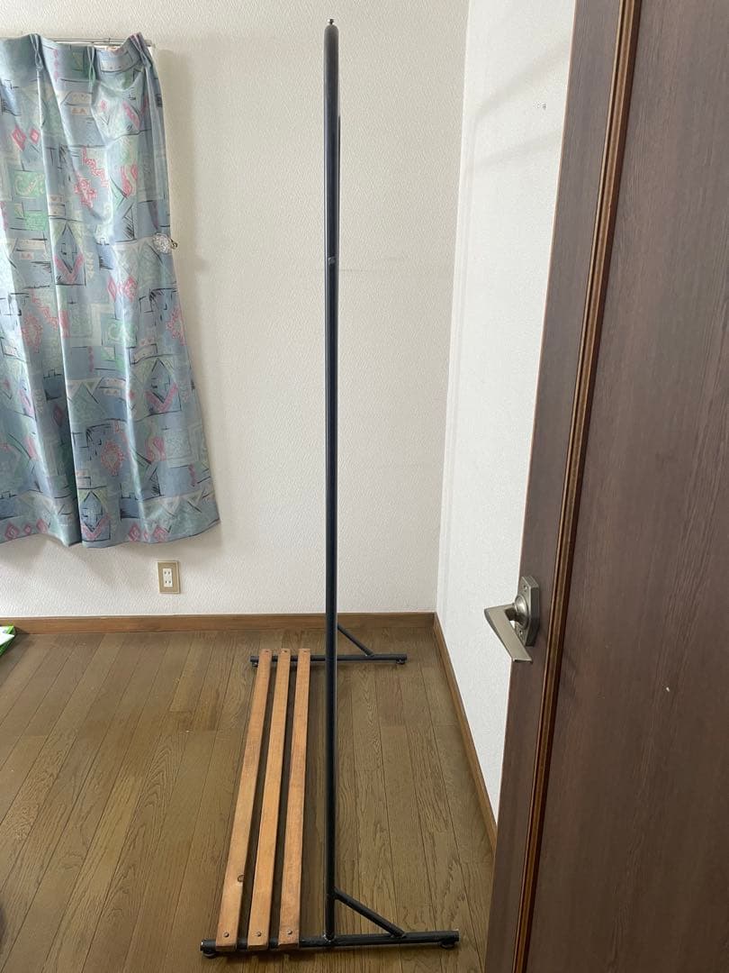 アイアン　ハンガーラック　鉄製　ウッド　木製