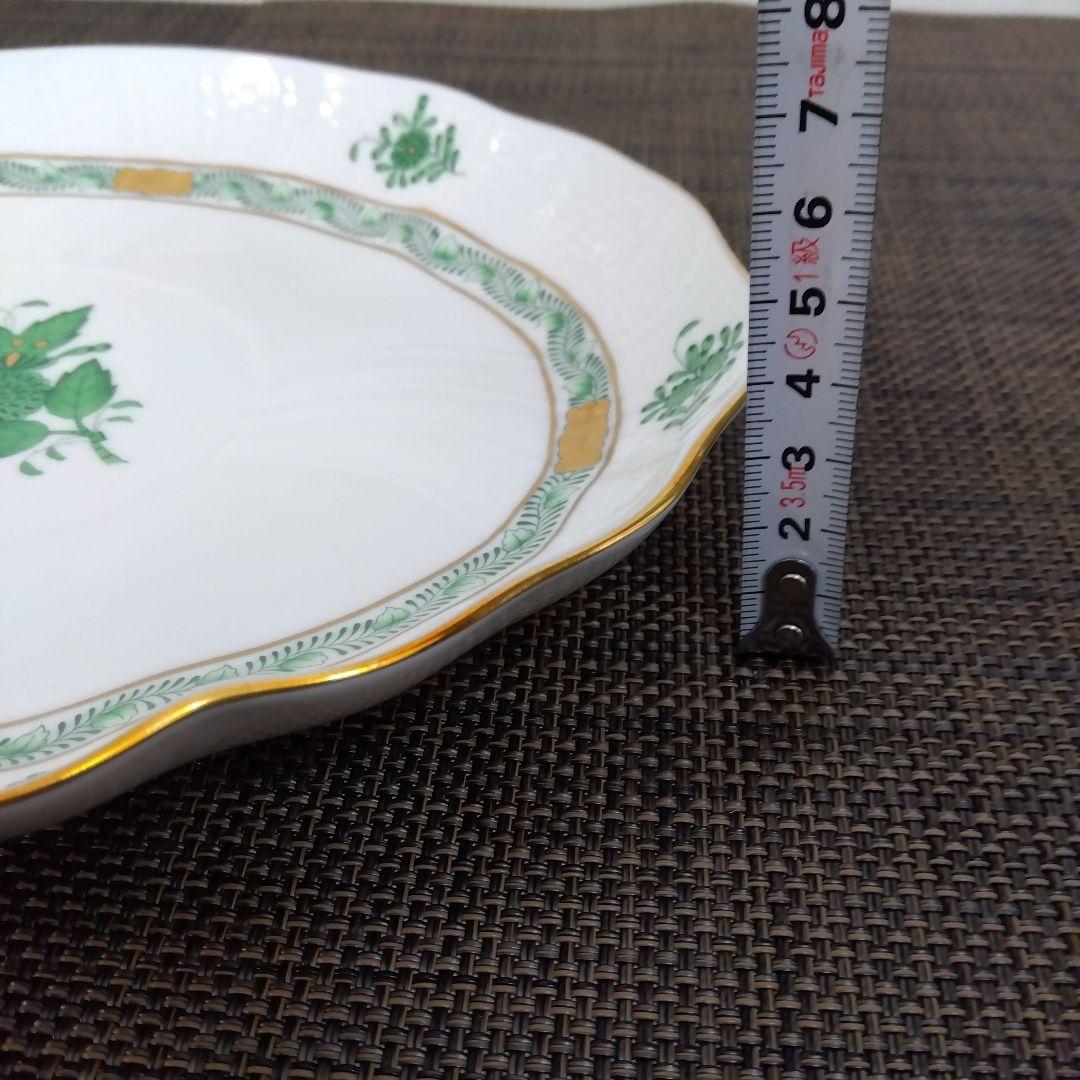 ヘレンドアポニーグリーン オーバルプレート　2枚セット