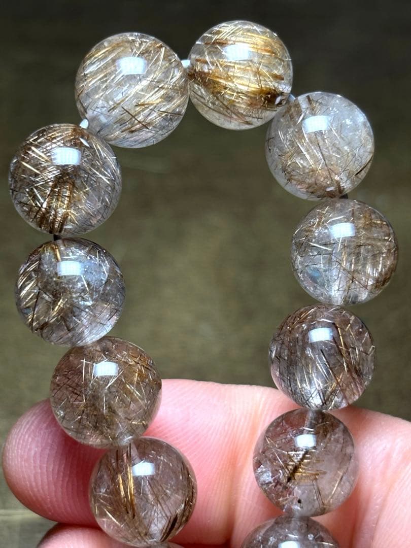 シルバールチルブレスレット約10.5㎜（新品未使用）高品質　希少　シルバー針