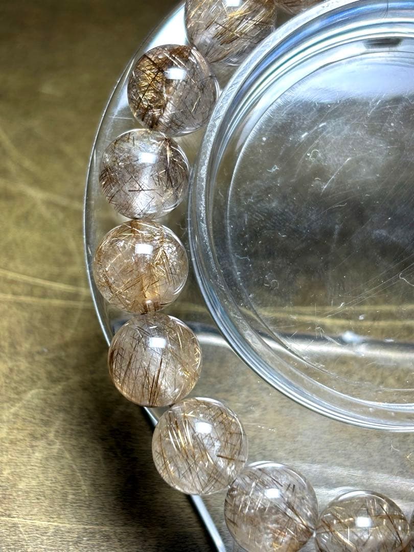 シルバールチルブレスレット約10.5㎜（新品未使用）高品質　希少　シルバー針