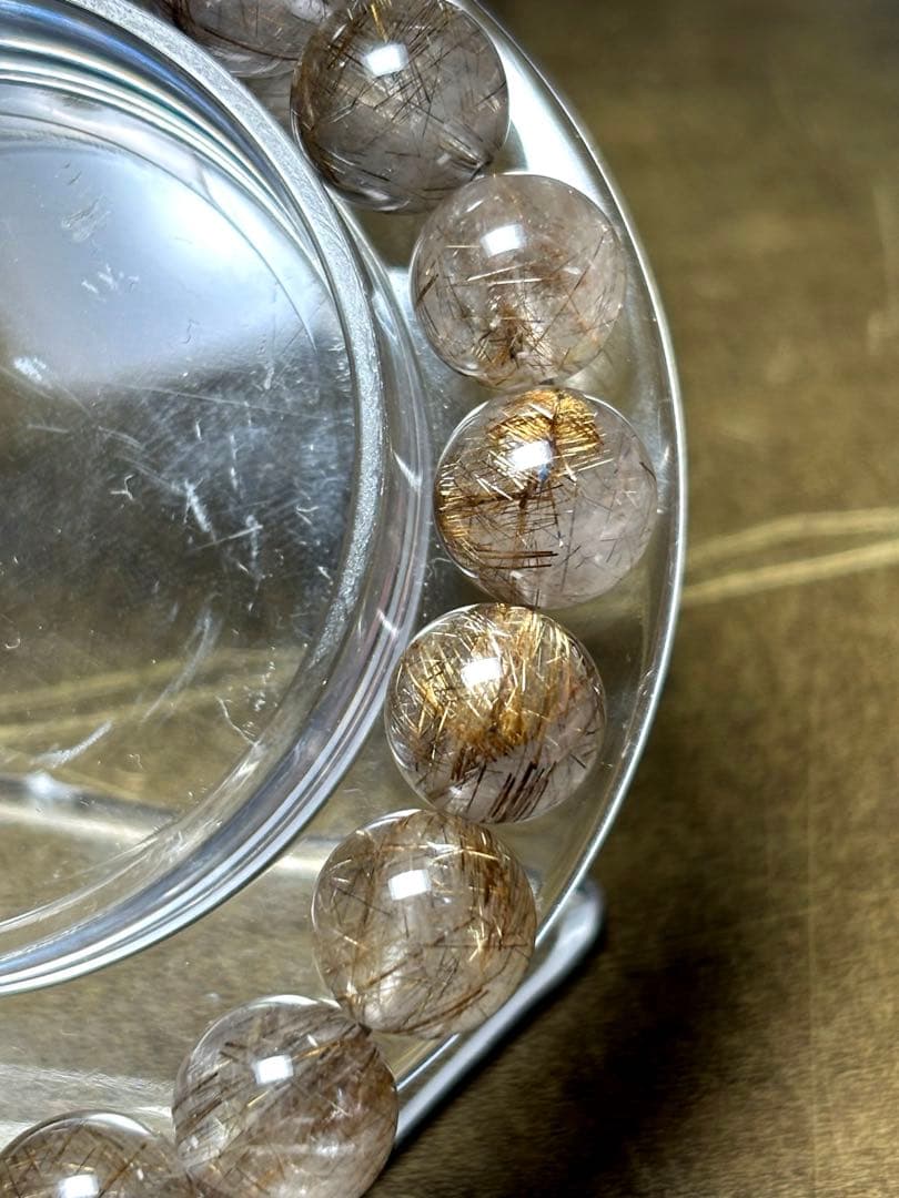 シルバールチルブレスレット約10.5㎜（新品未使用）高品質　希少　シルバー針