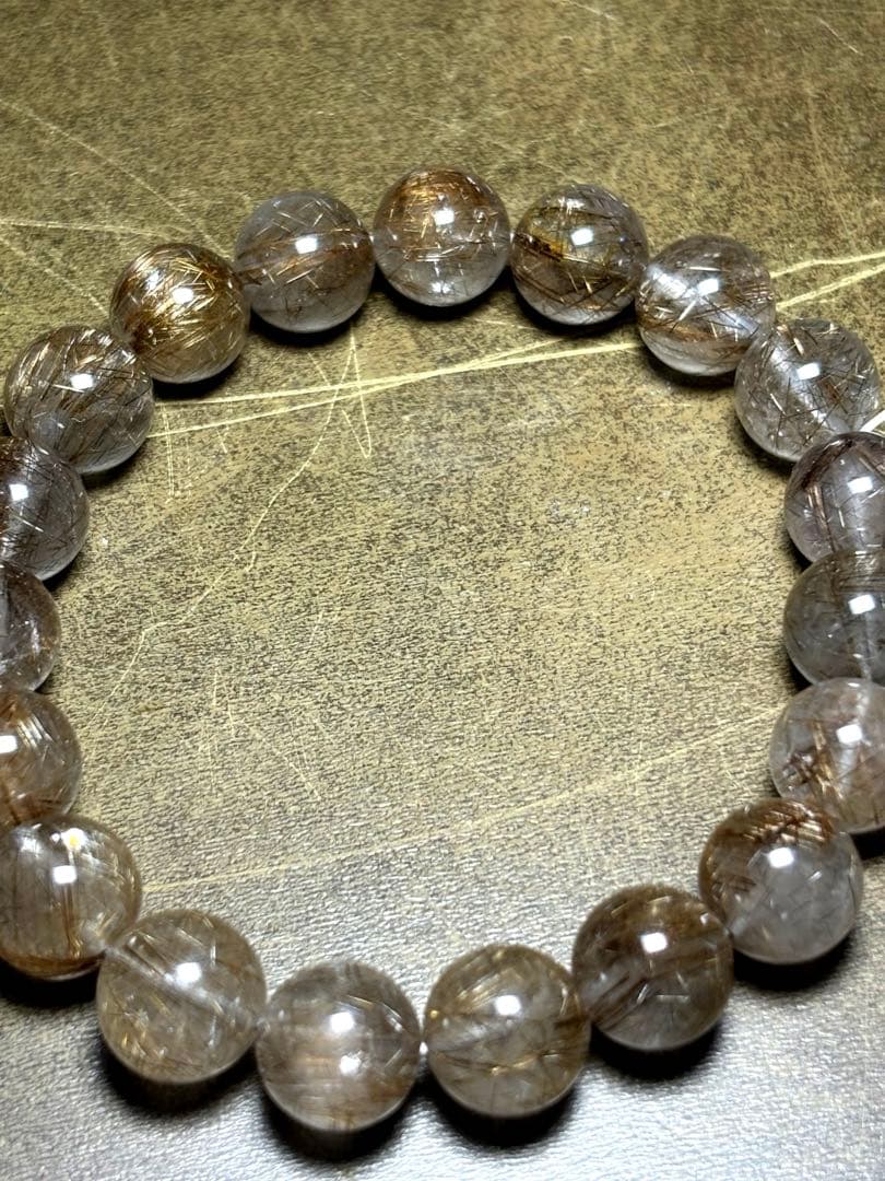 シルバールチルブレスレット約10.5㎜（新品未使用）高品質　希少　シルバー針