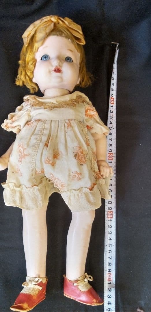 三越ドール　フラーティアイ　大正　昭和　サクラビスク　人形