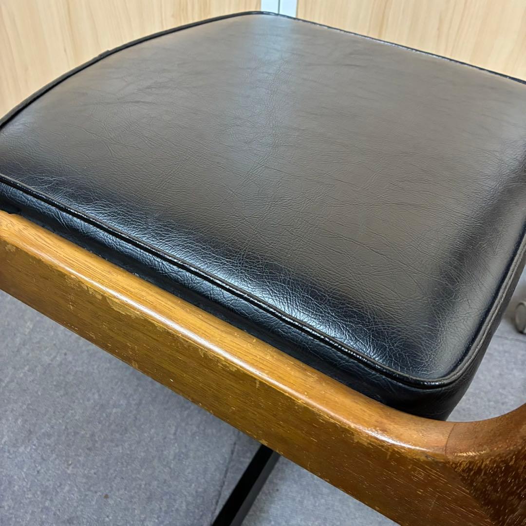 【送料込】マルニ木工　オールドマルニ　チェア 書斎椅子　孔雀印　ヴィンテージ