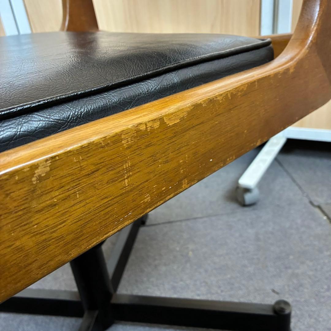 【送料込】マルニ木工　オールドマルニ　チェア 書斎椅子　孔雀印　ヴィンテージ