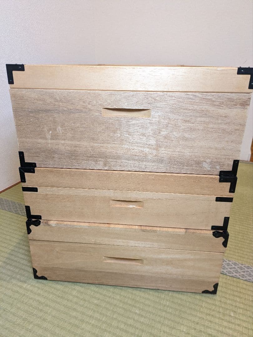 桐箱　衣装ケース　着物入れ　和装　3個セット
