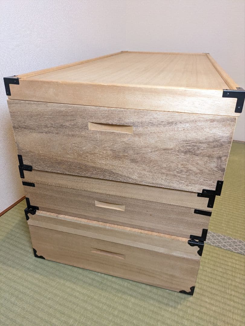 桐箱　衣装ケース　着物入れ　和装　3個セット