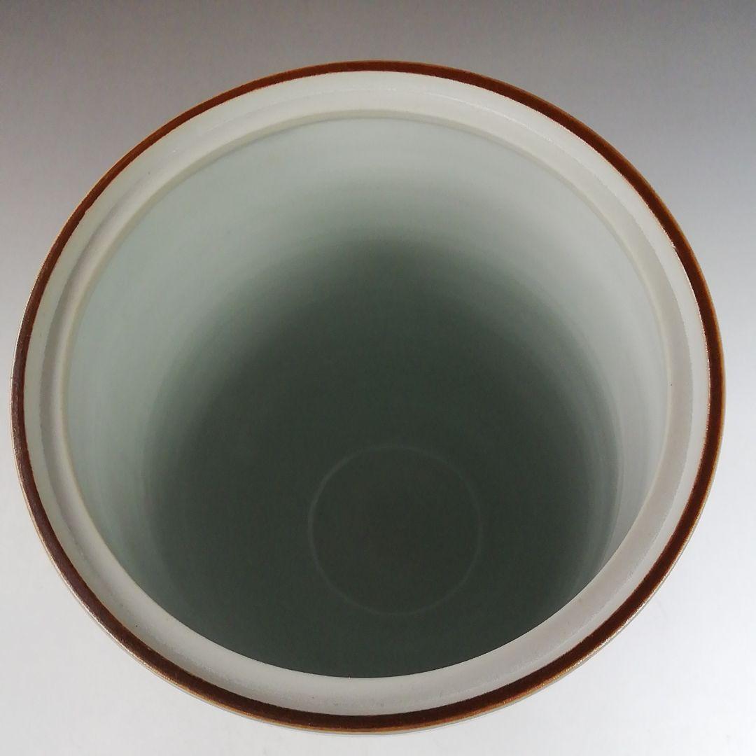 Ｗ３３１　水指　『染付　山水』『中置水指』『陶宝 造』『塗替蓋付』　共箱　茶道具